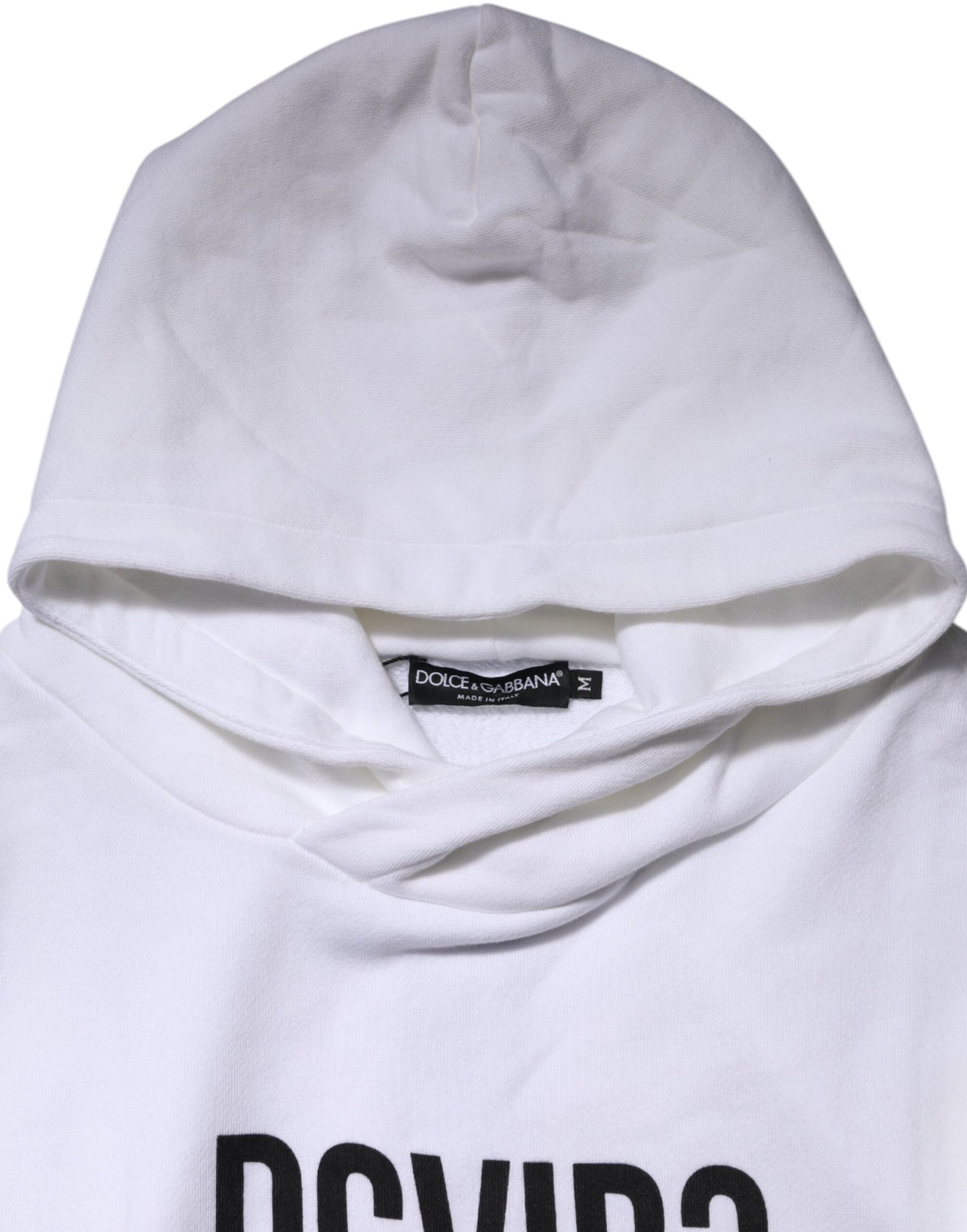 Dolce & Gabbana Weiß DG Vib3 Kapuzenpullover für Herren