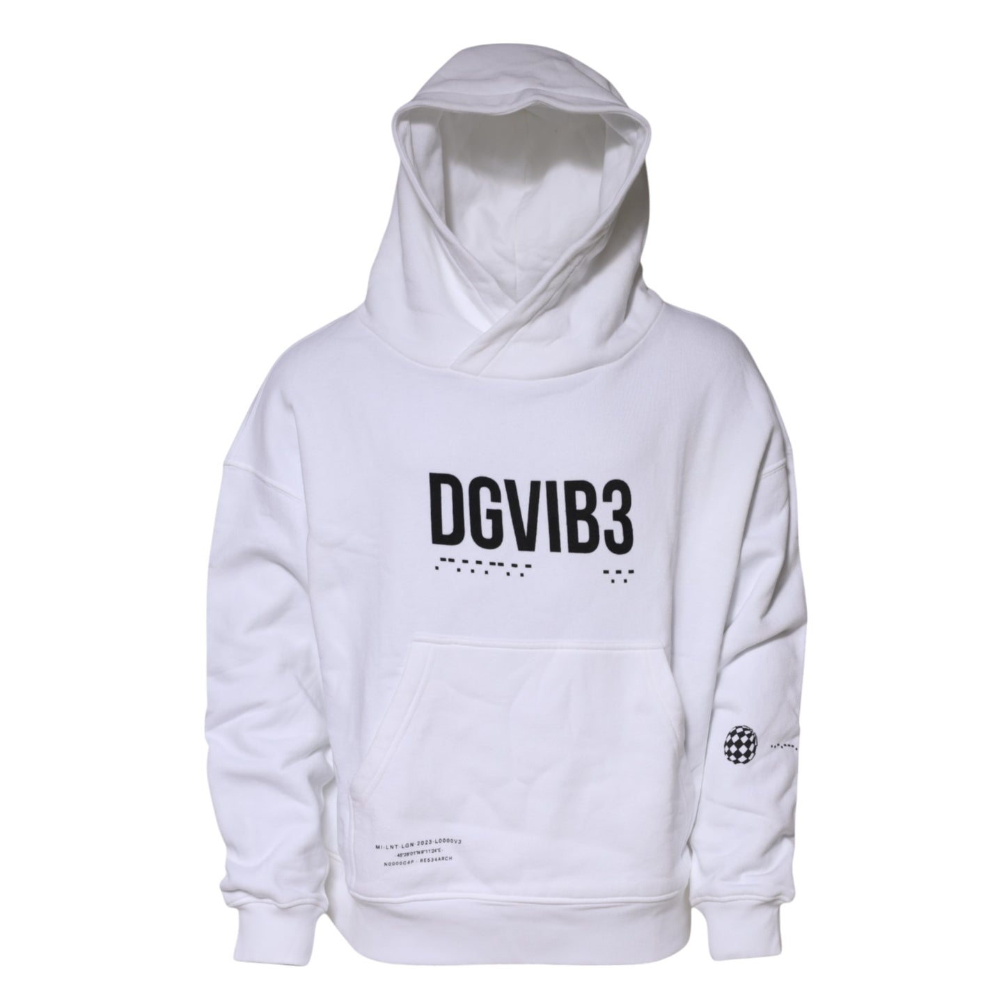 Dolce & Gabbana Weiß DG Vib3 Kapuzenpullover für Herren