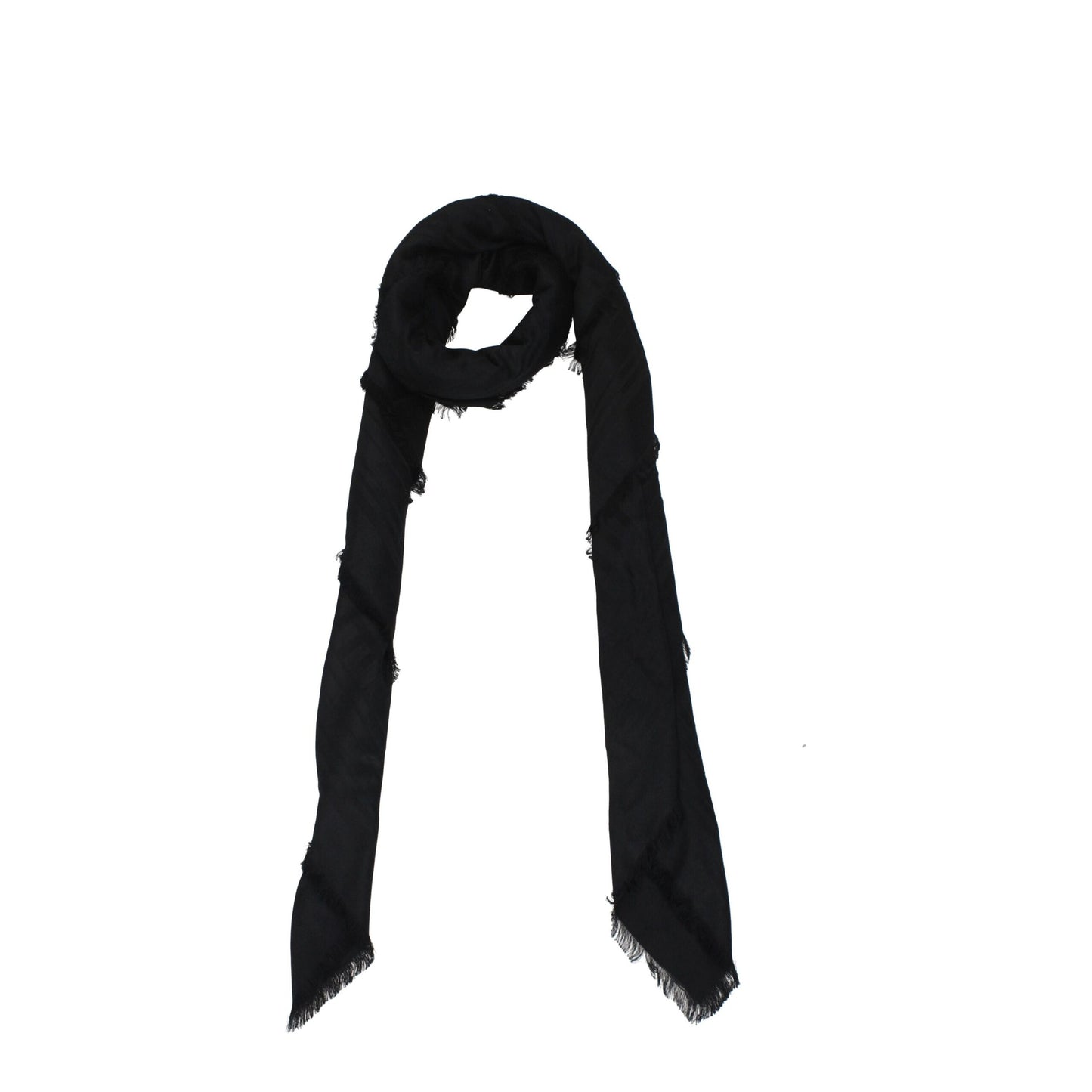 Balmain Schwarze Viskose-Foulards