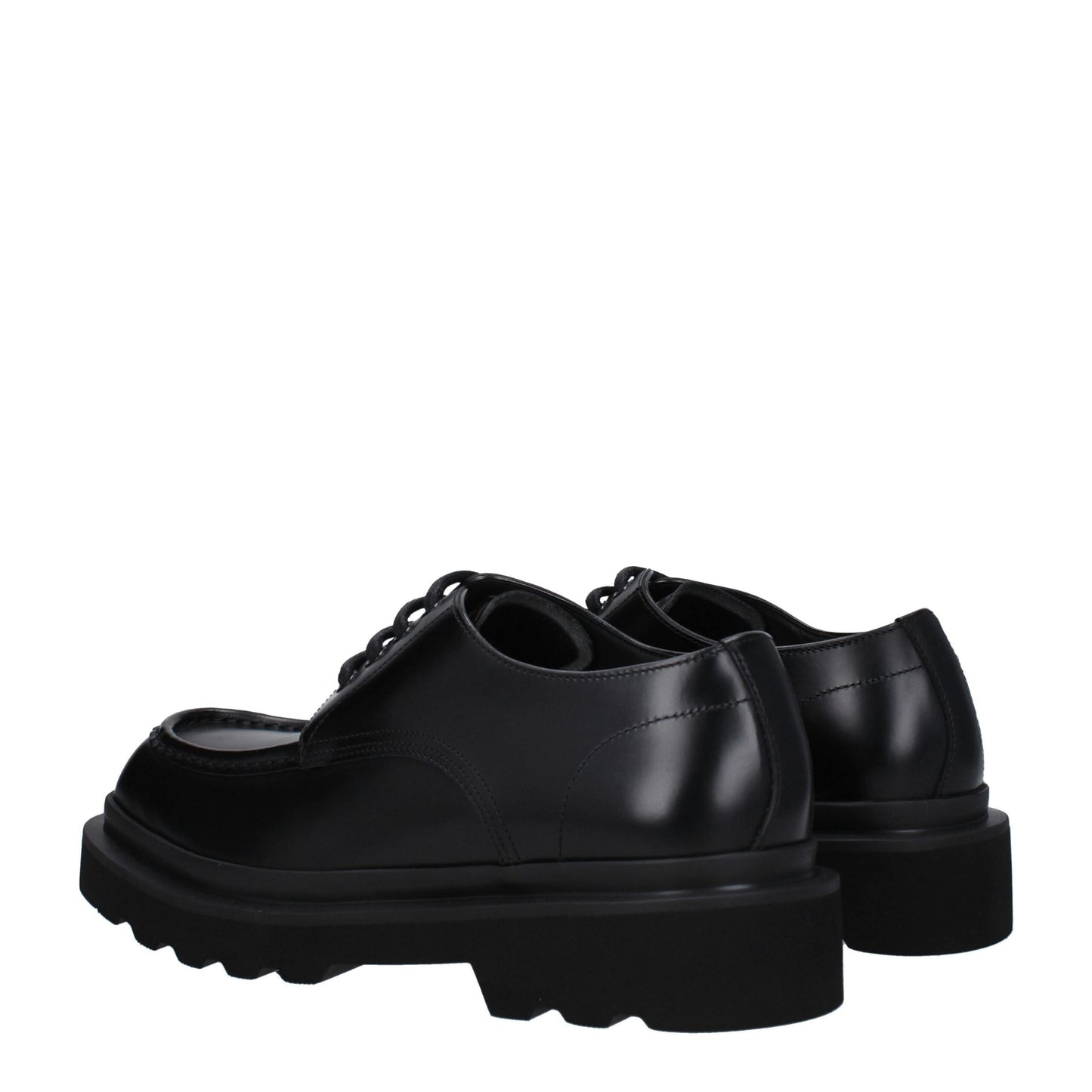 Dolce & Gabbana – Oxfords und Derbys aus schwarzem Leder