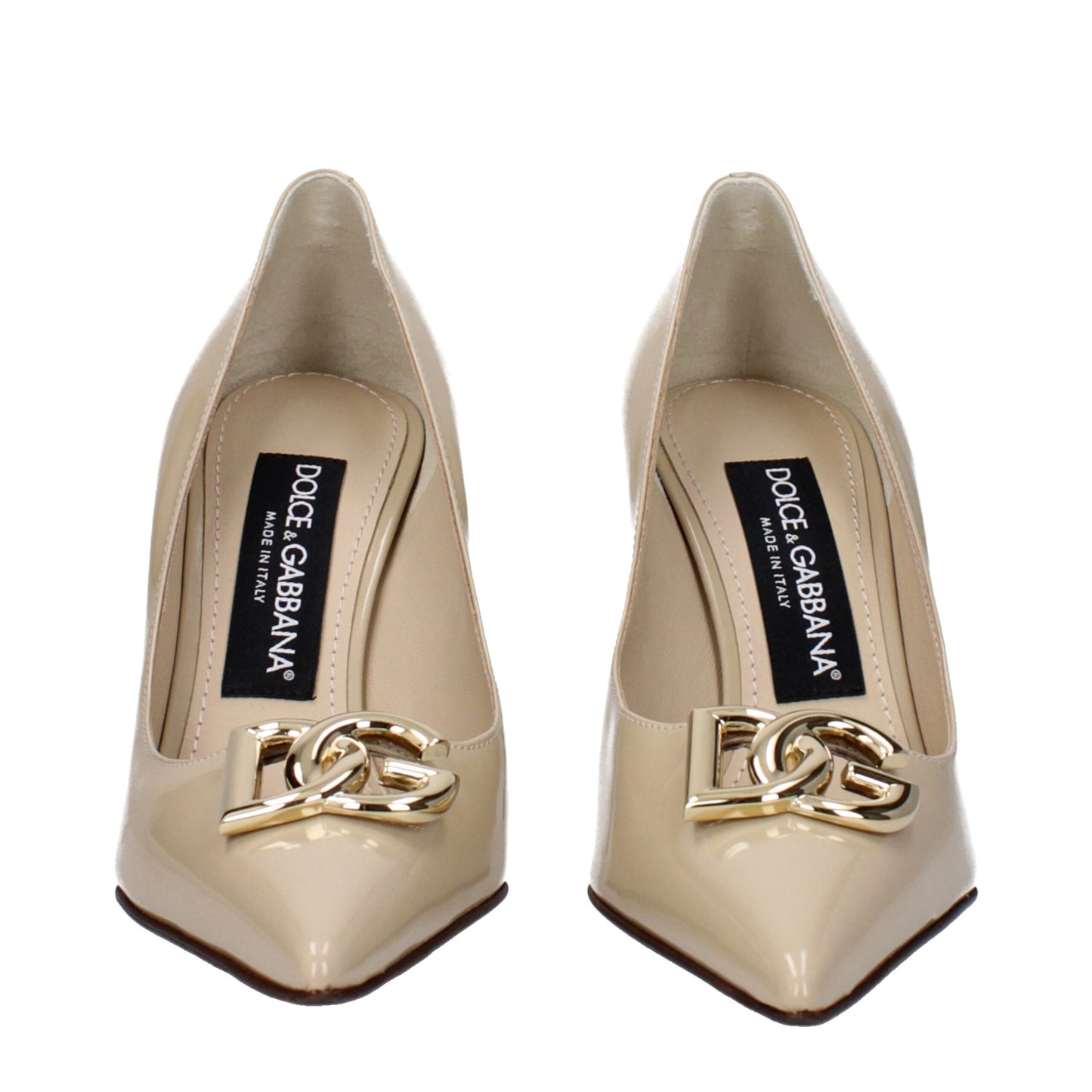 Dolce & Gabbana Beige Pumps aus Leder mit hohem Absatz