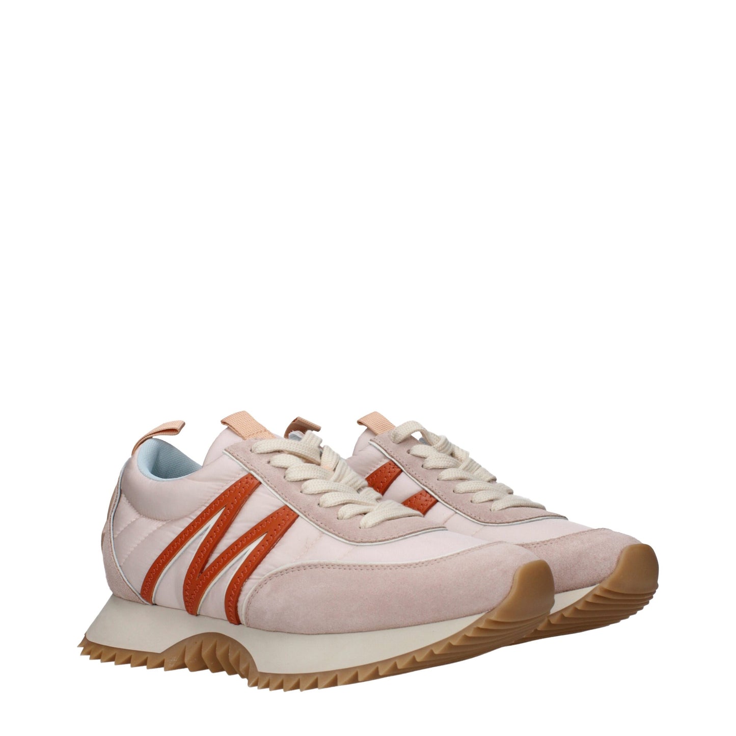 Moncler – Klobige Sneakers aus rosa Stoff
