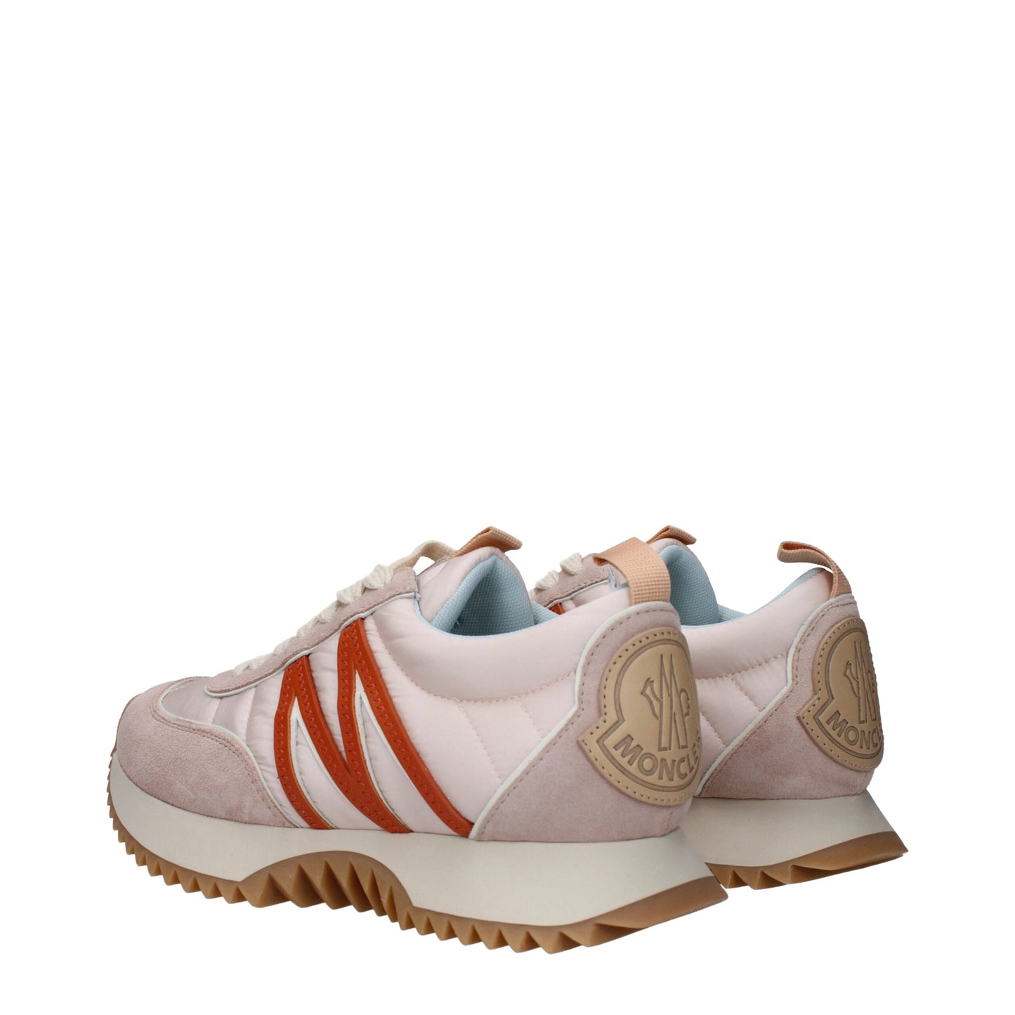 Moncler – Klobige Sneakers aus rosa Stoff