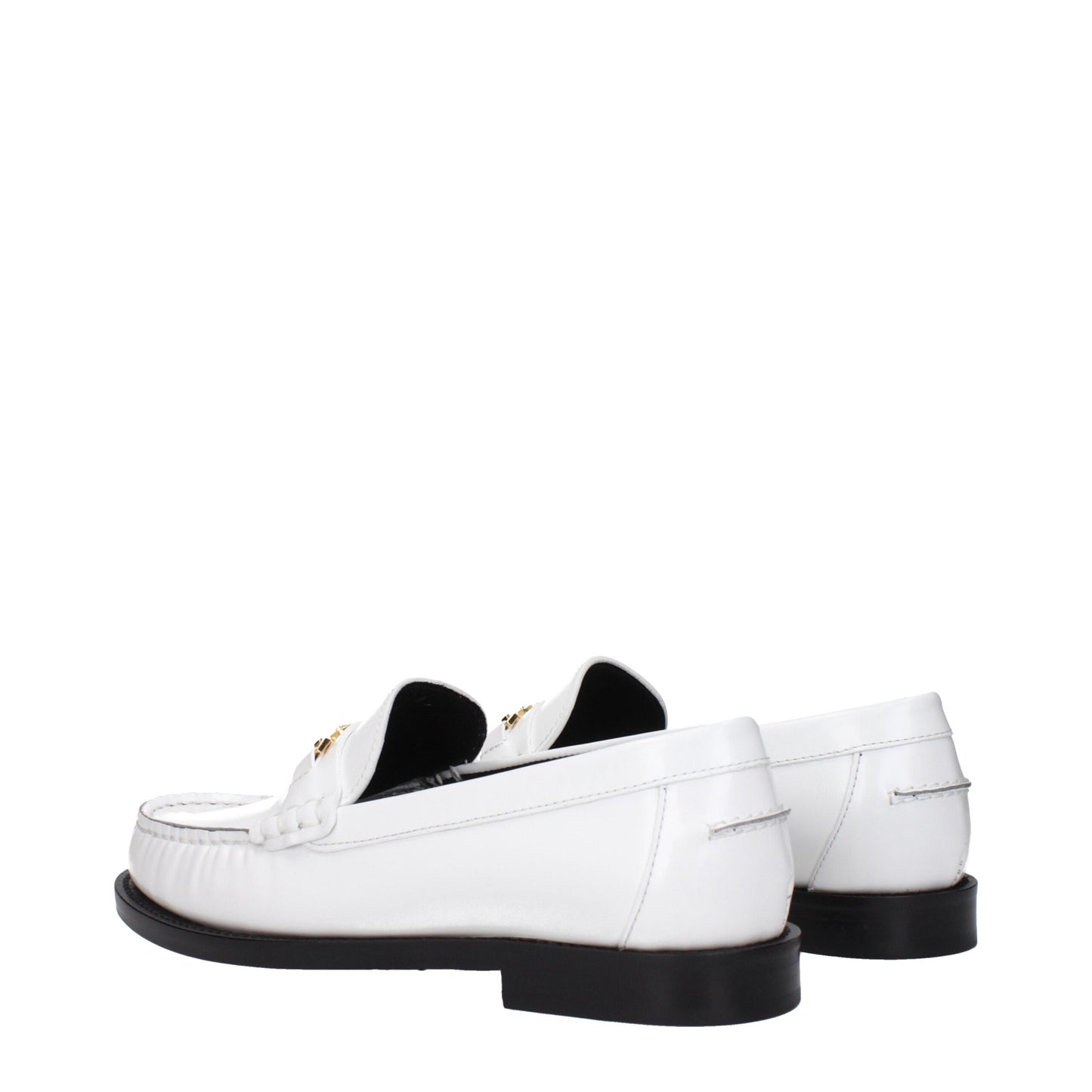 Versace – Slipper aus weißem Leder