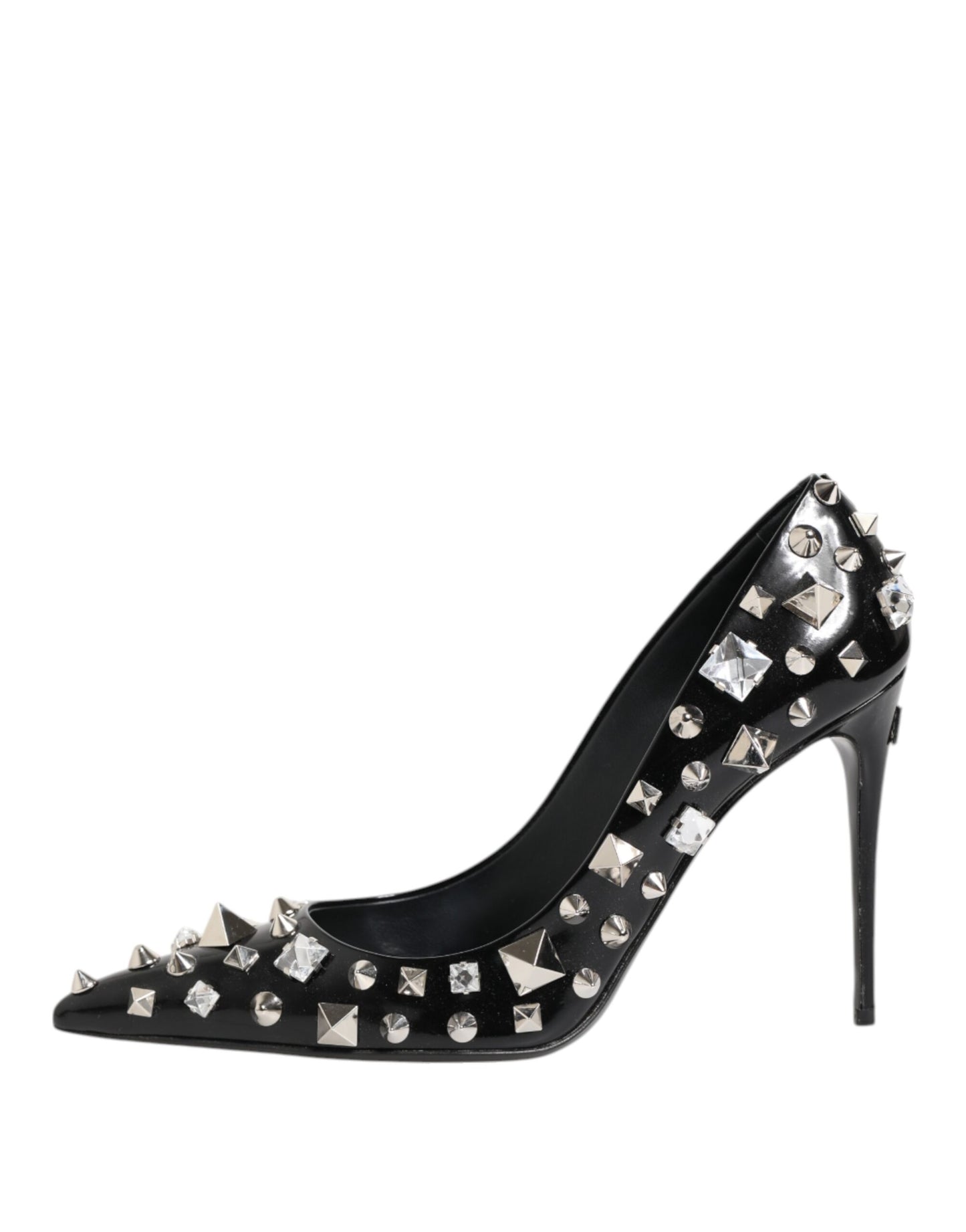 Dolce & Gabbana – Schwarze Pumps mit Kristallnieten und Stilettoabsatz