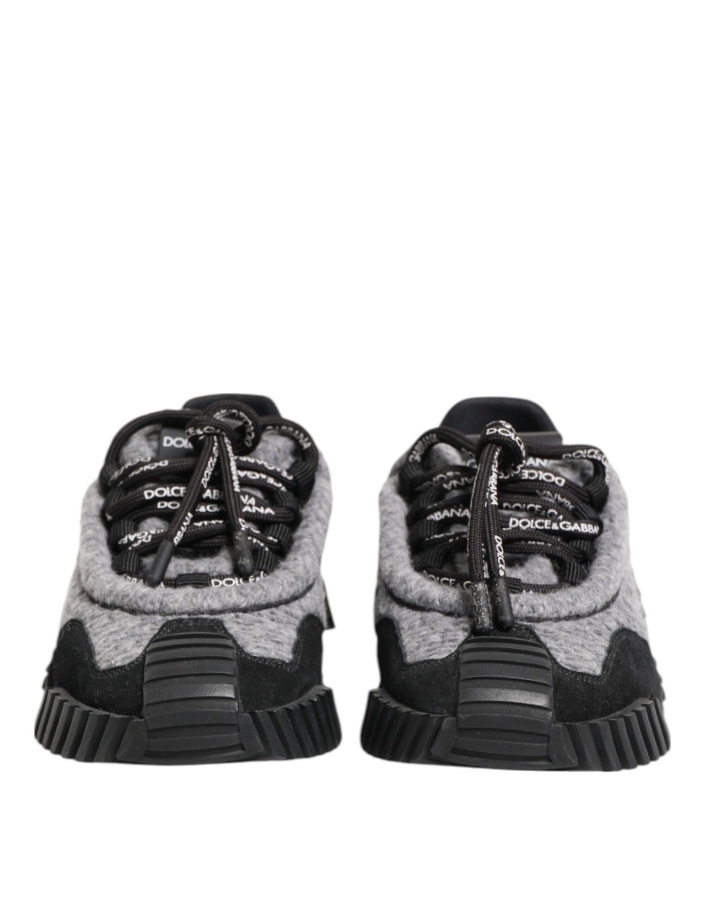 Dolce & Gabbana Schwarz Grau NS1 Low Top Sneakers Schuhe