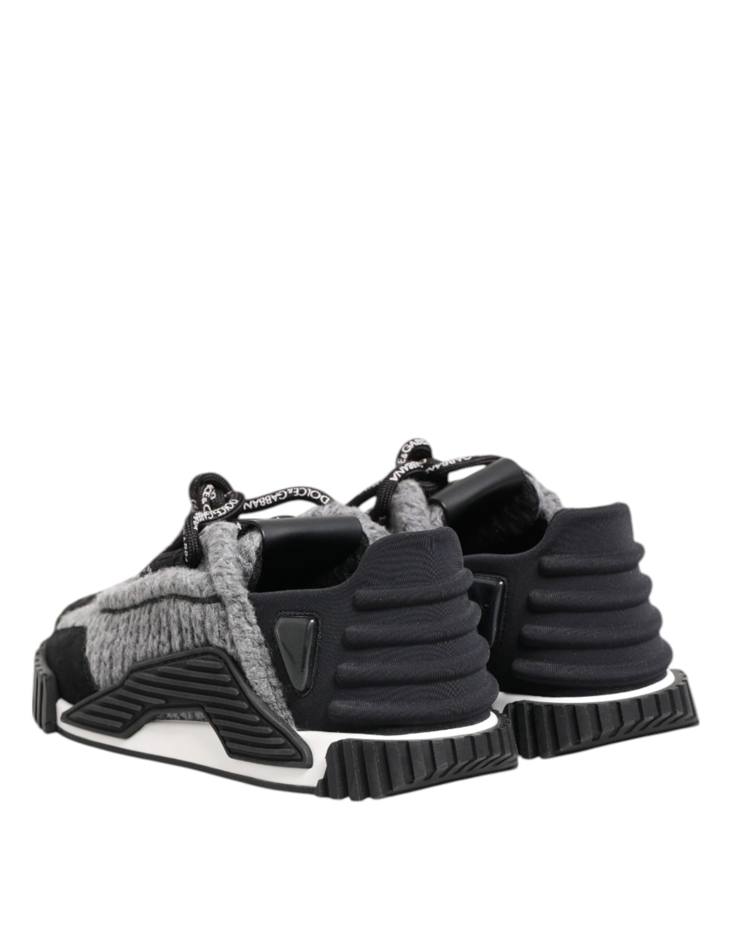 Dolce & Gabbana Schwarz Grau NS1 Low Top Sneakers Schuhe