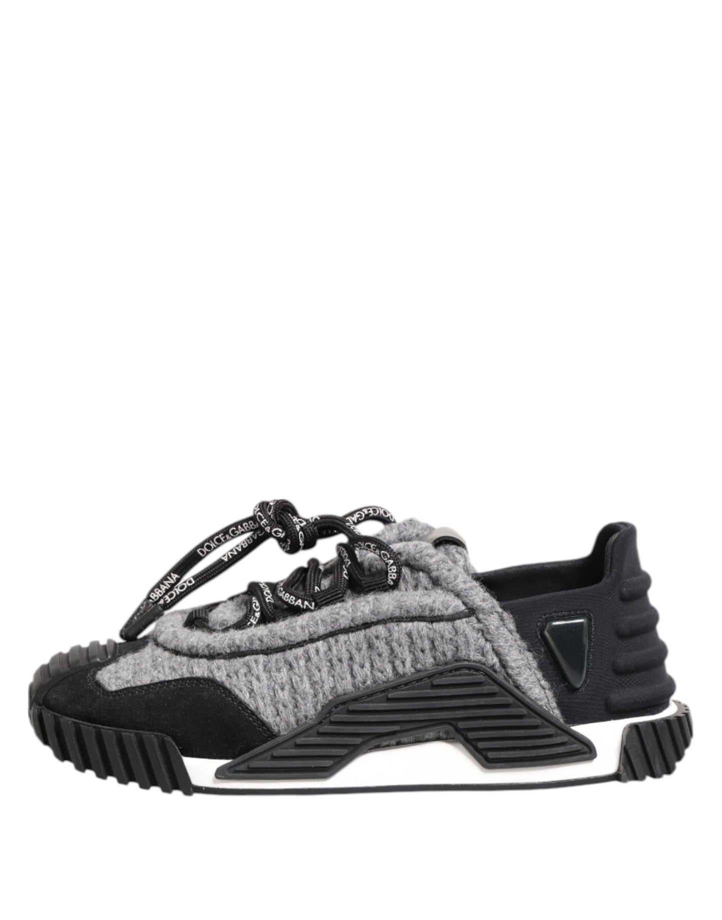 Dolce & Gabbana Schwarz Grau NS1 Low Top Sneakers Schuhe