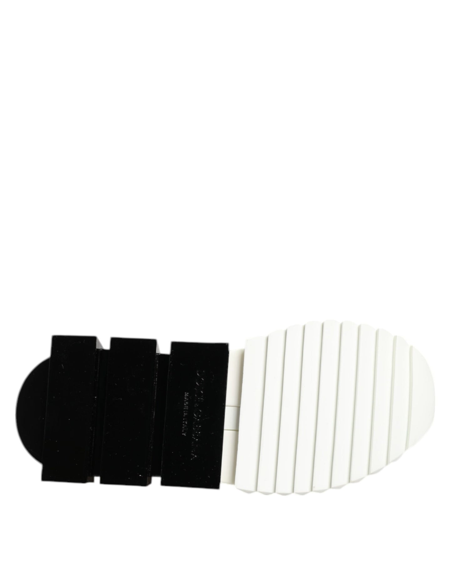 Dolce & Gabbana Weiß Schwarz Low Top Sorrento Sneakers Schuhe