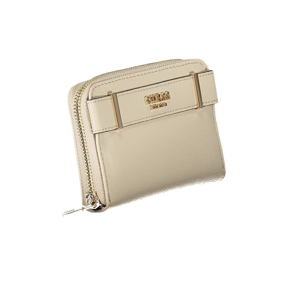Guess Jeans – Beige Polyethylen-Geldbörse