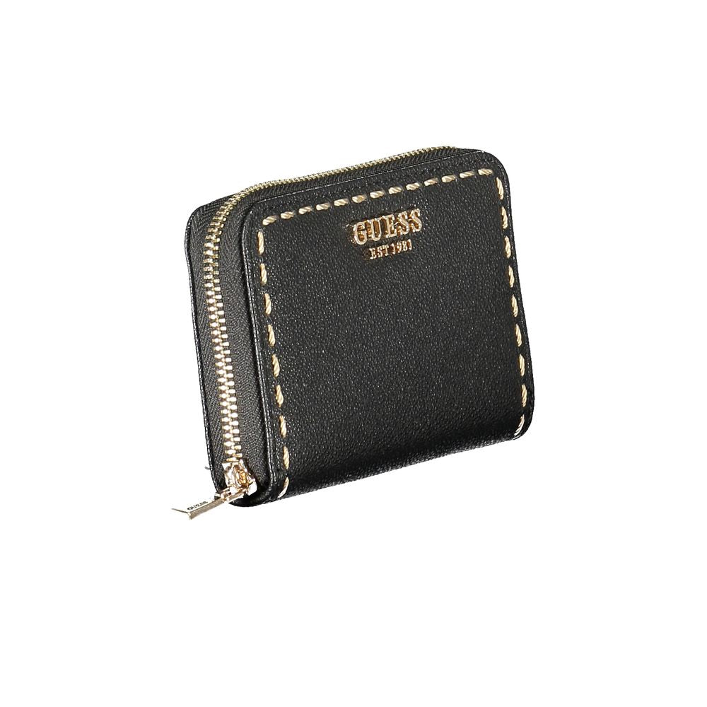Guess Jeans – Schwarze Polyethylen-Geldbörse