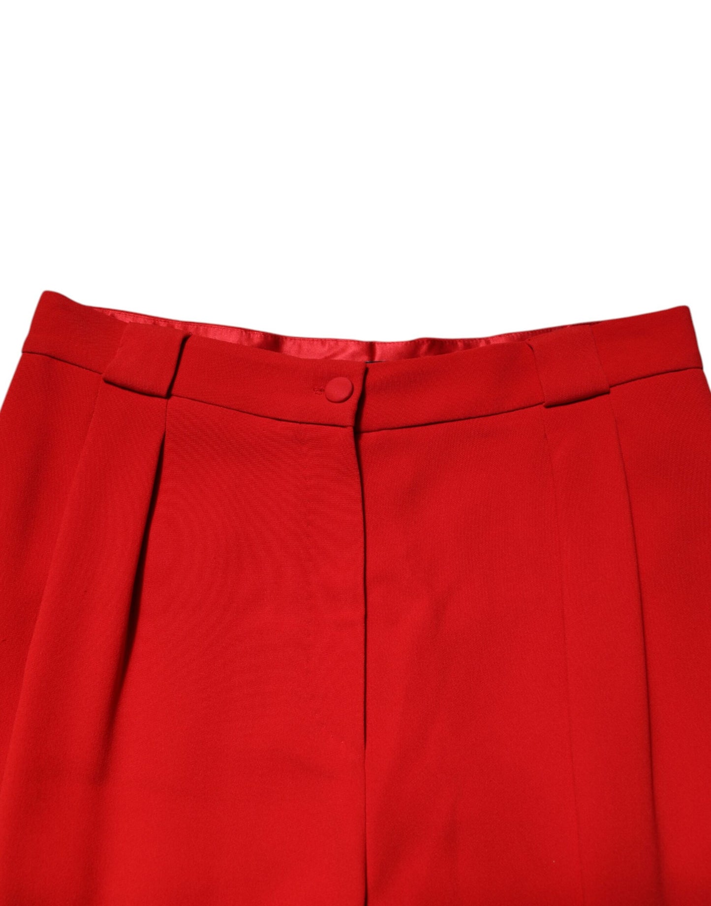 Dolce & Gabbana Rote HighWaist Straight Damenhose
