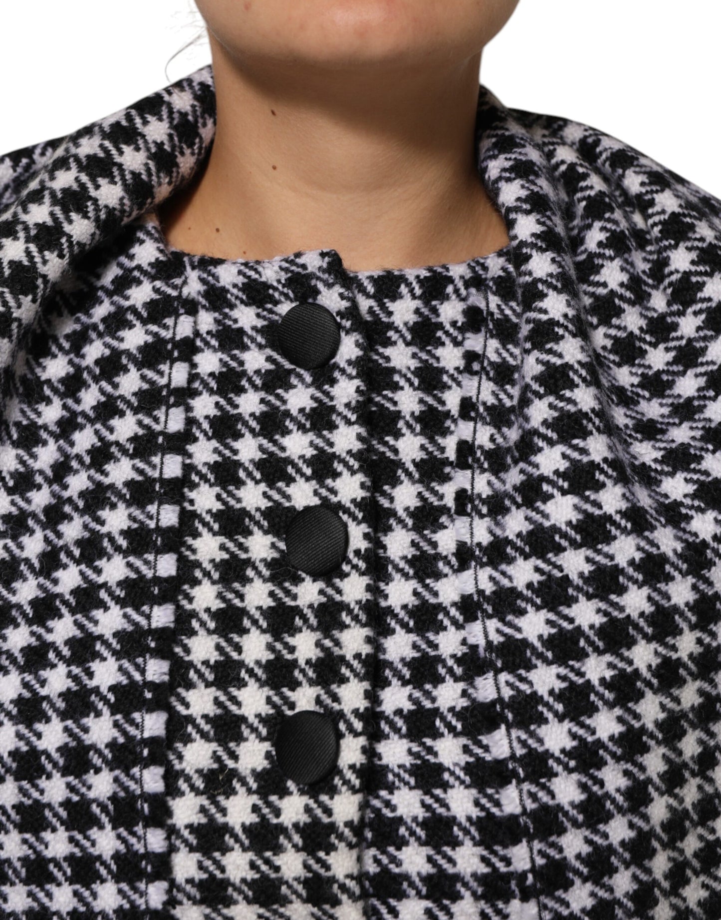 Dolce & Gabbana Mehrfarbige, einfarbig gemusterte Wolljacke