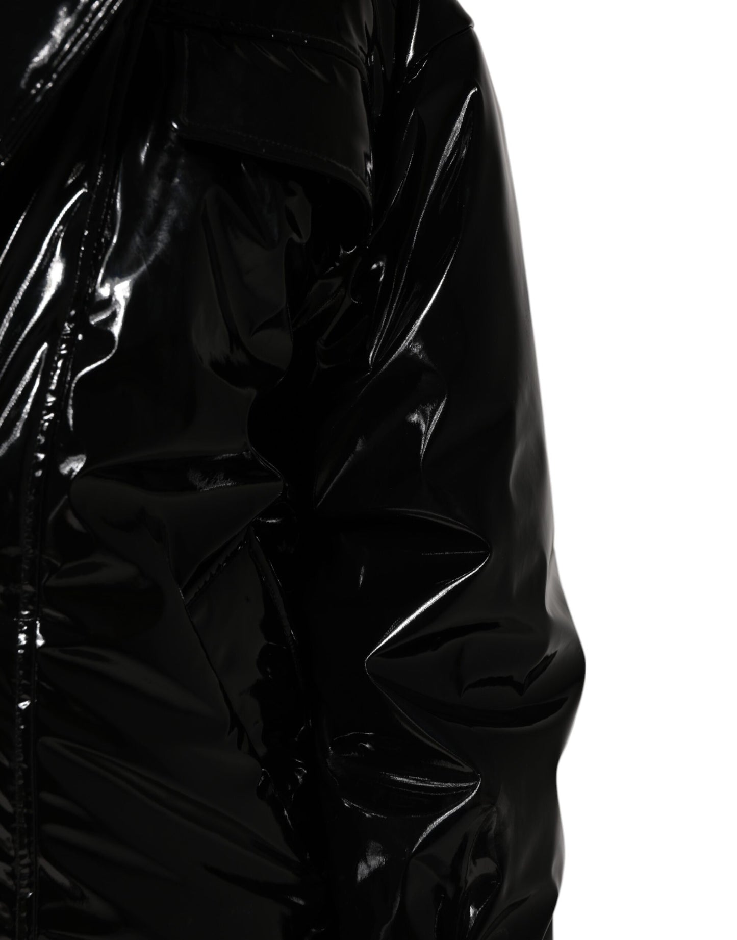 Dolce & Gabbana – Schwarze Steppjacke aus Polyester