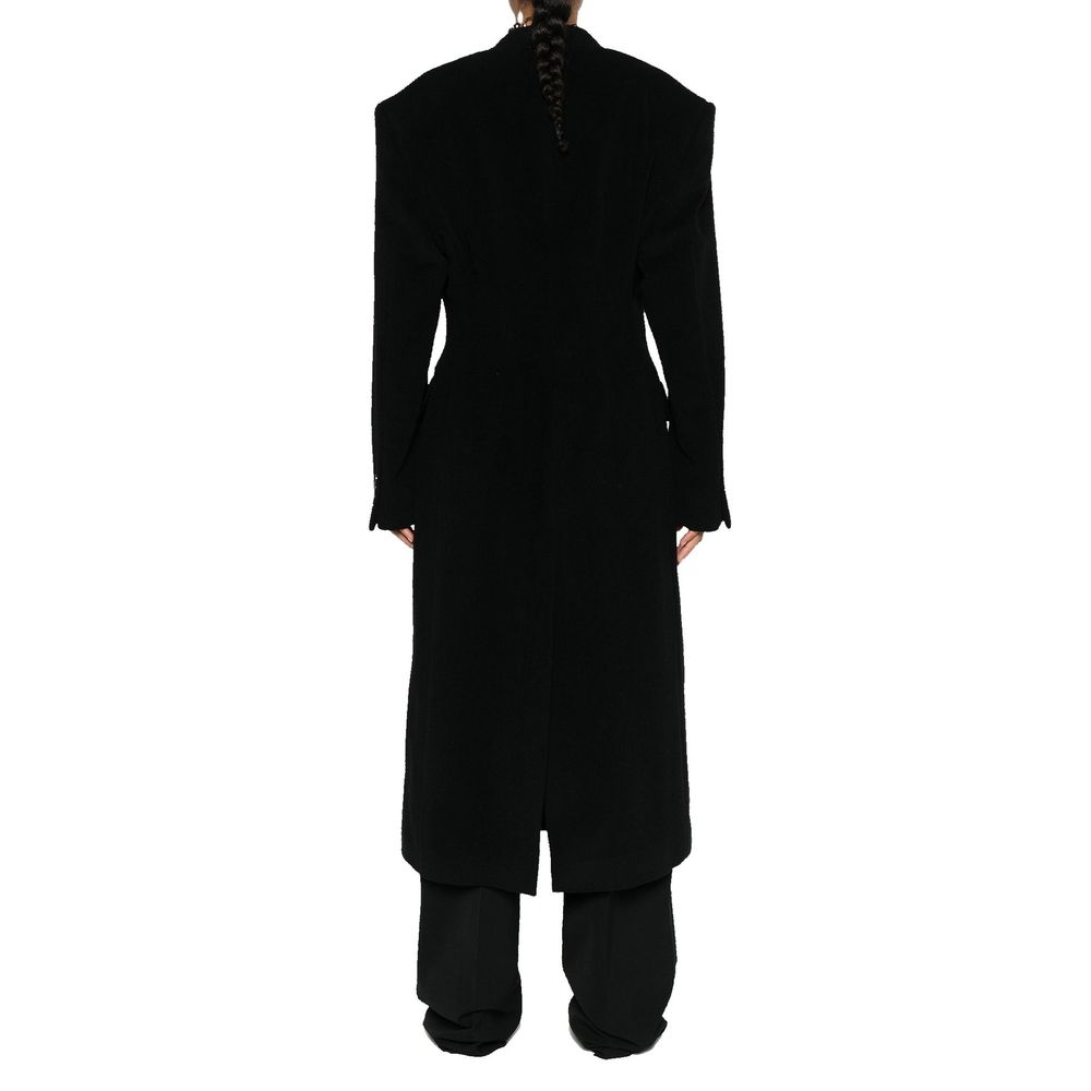 Balenciaga – Mantel aus Kaschmir und Wolle mit Taillenbund