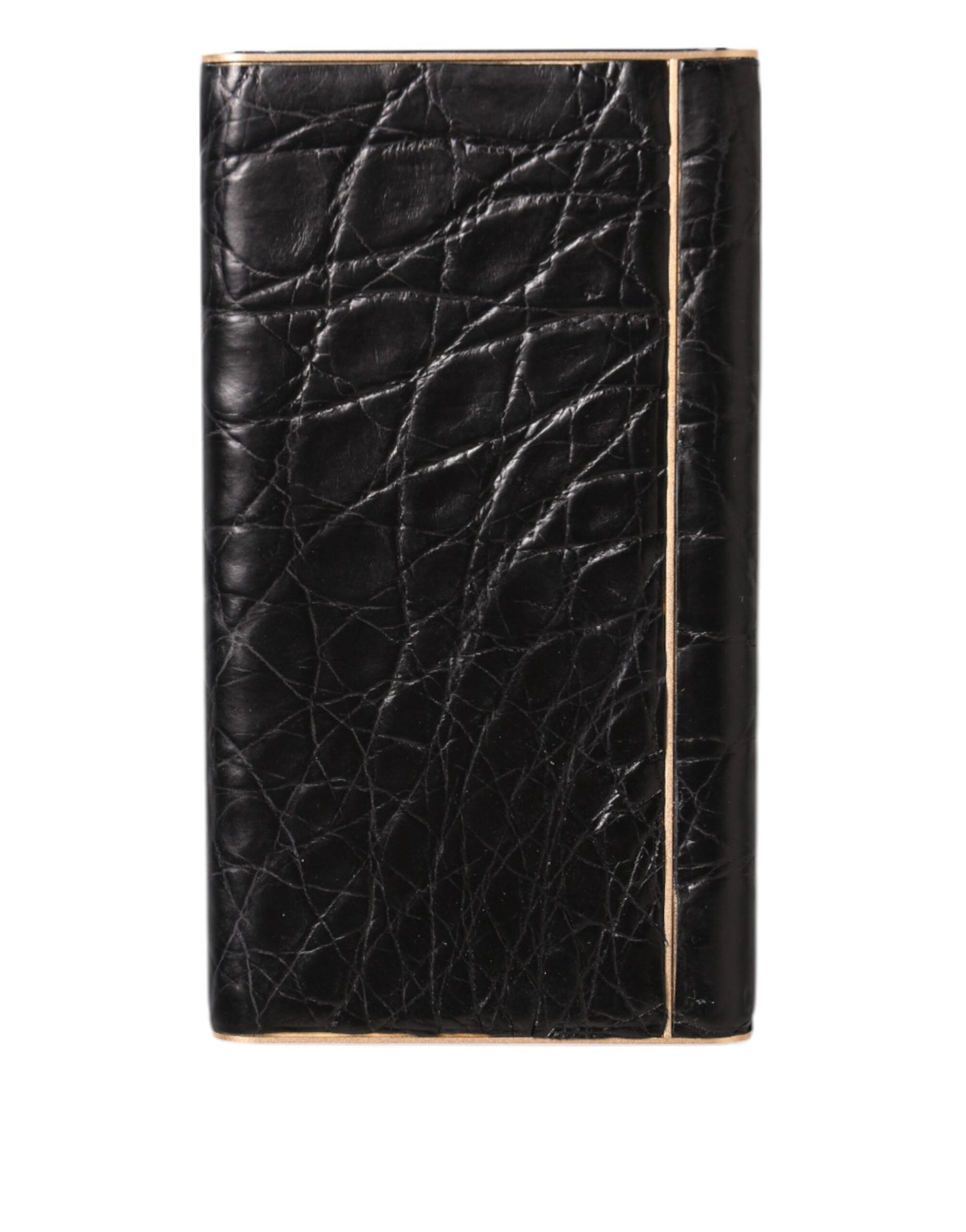 Dolce & Gabbana Schwarzes Leder Exotic Skin 3000mAh Power Bank Ladegerät USB