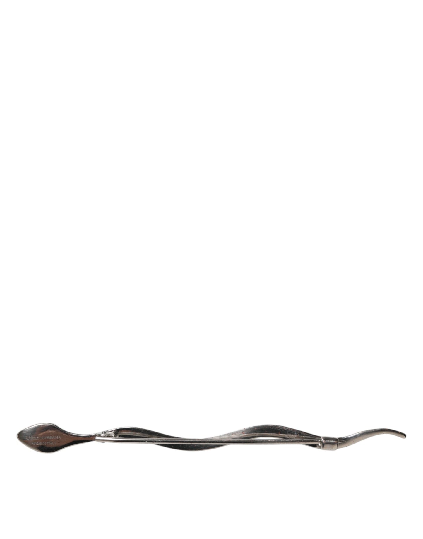 Dolce & Gabbana Silber Messing Kristall Spilla Serpente Herren Brosche Pin
