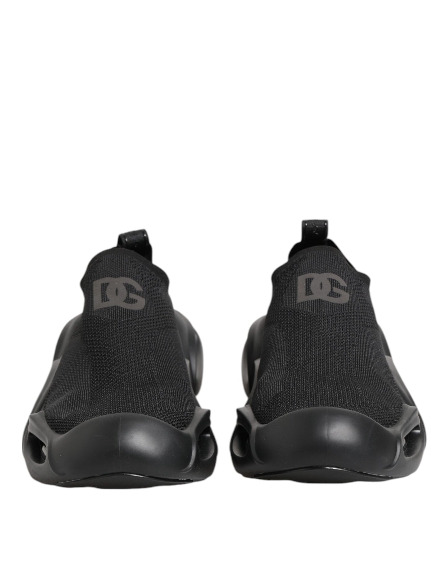 Dolce & Gabbana – Schwarze Slip-On-Wave-Low-Top-Sneaker für Herren
