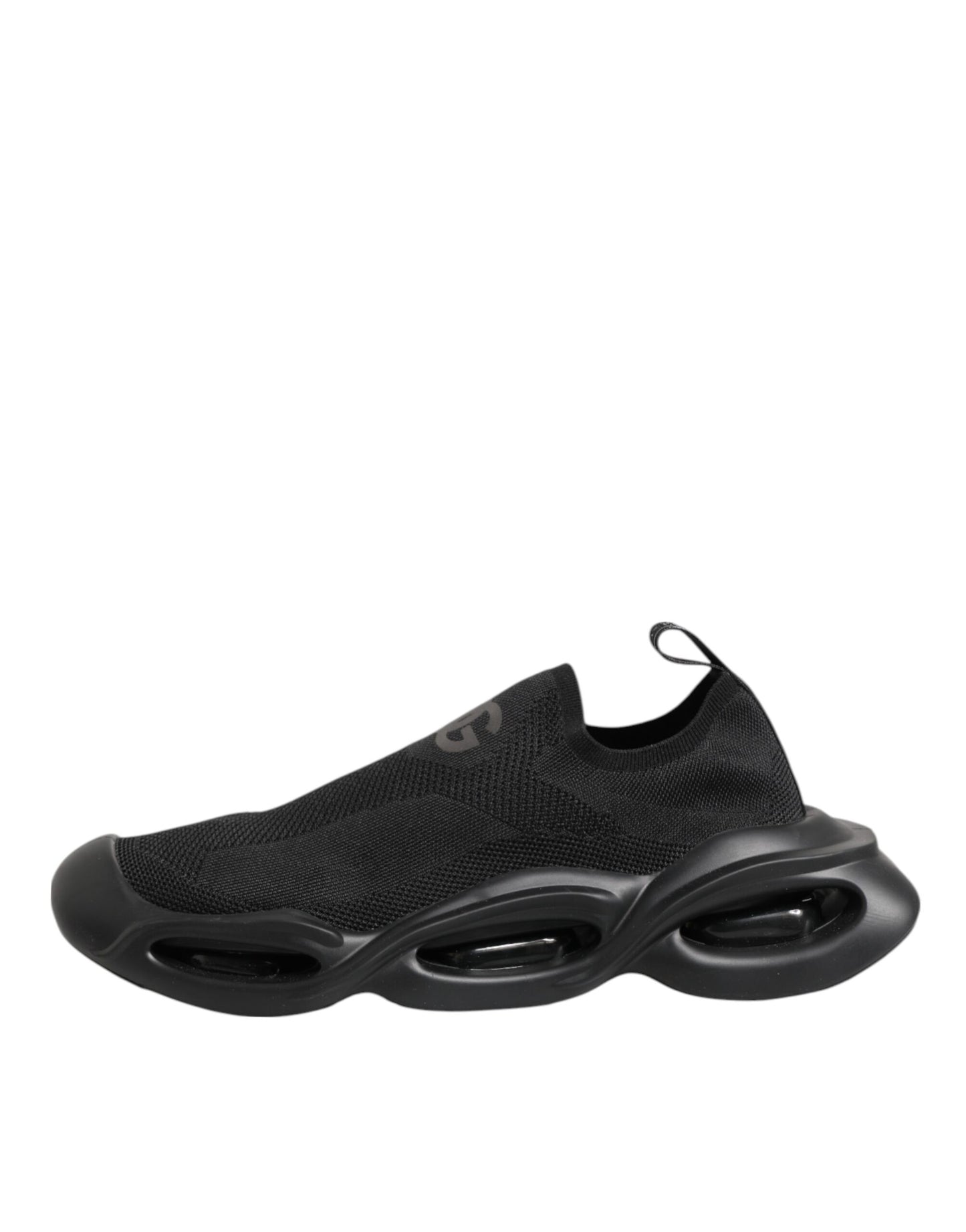 Dolce & Gabbana – Schwarze Slip-On-Wave-Low-Top-Sneaker für Herren