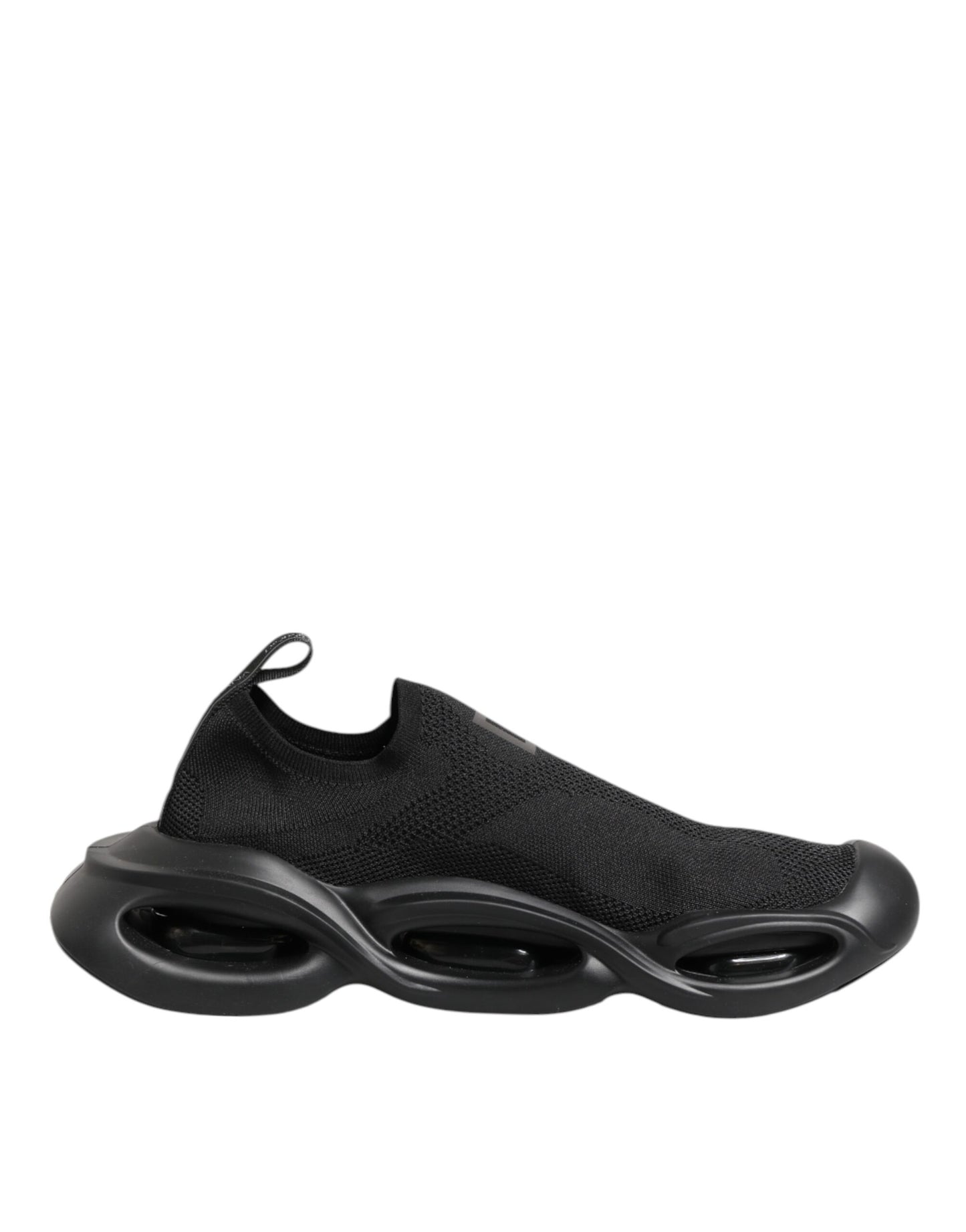 Dolce & Gabbana – Schwarze Slip-On-Wave-Low-Top-Sneaker für Herren