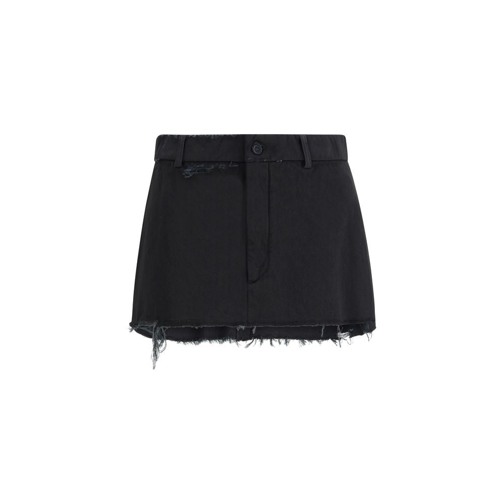 Balenciaga Minirock mit Fransen
