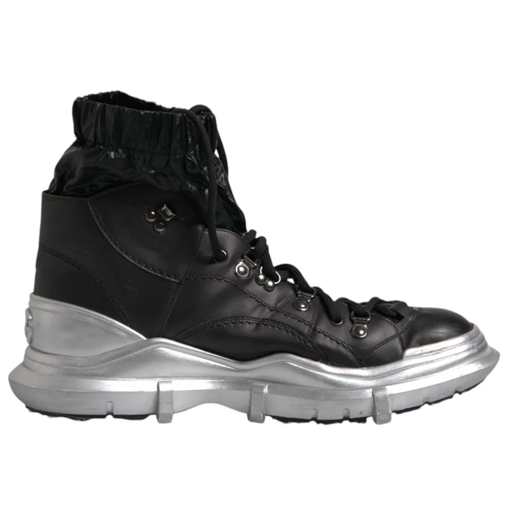 Dolce & Gabbana Schwarzer Nylonstiefel