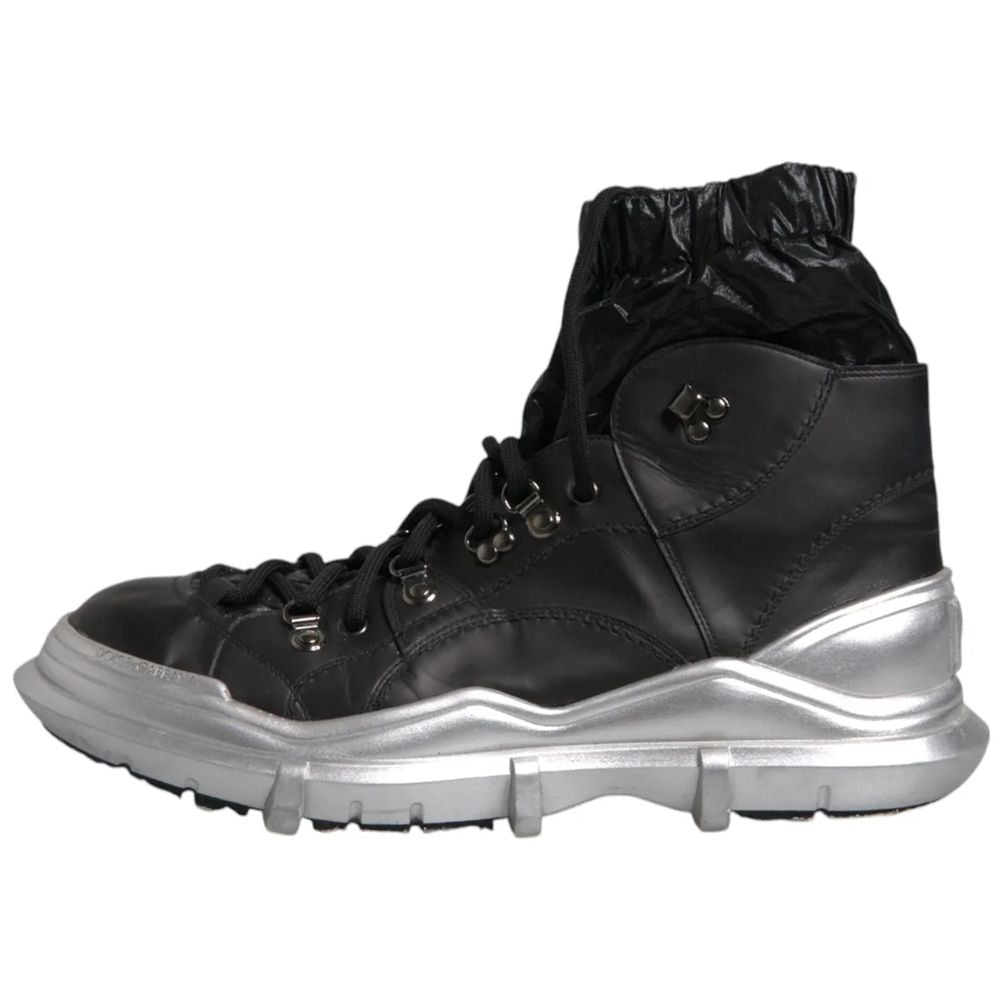 Dolce & Gabbana Schwarzer Nylonstiefel