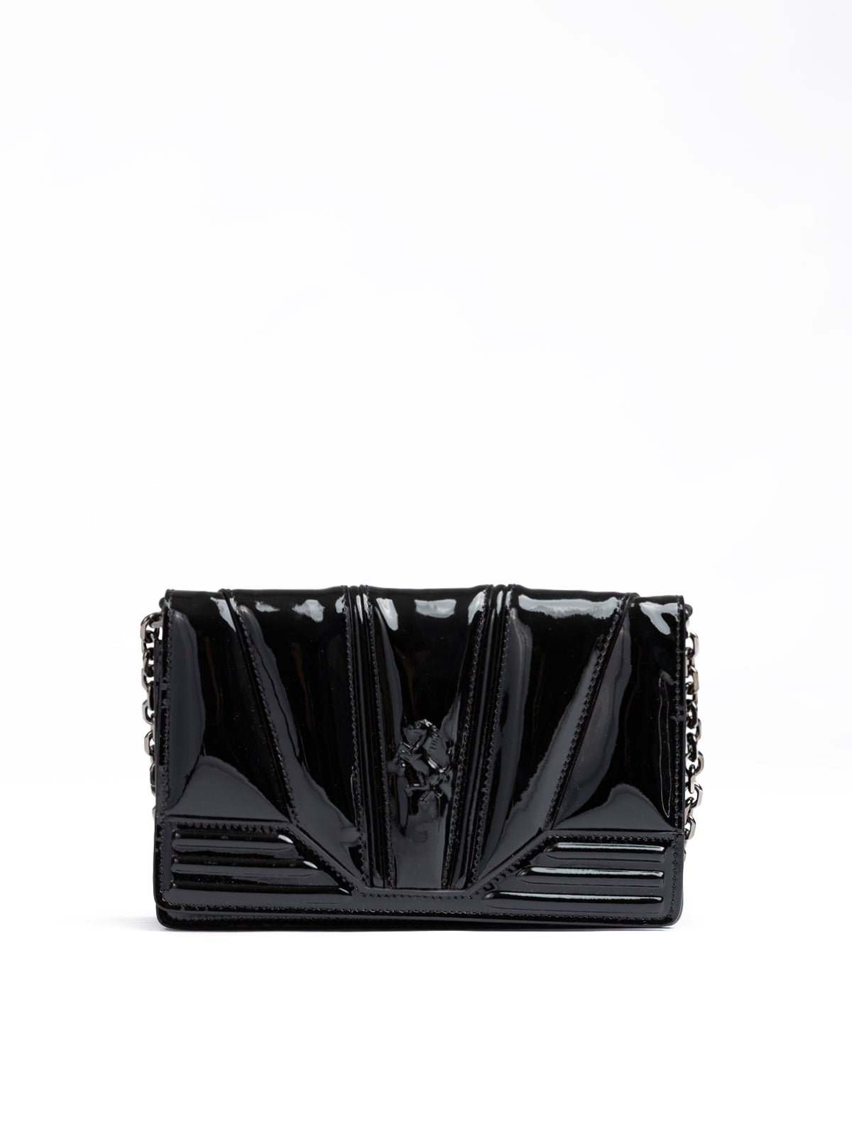 Ferrari Black GT Lackledertasche mit Kette