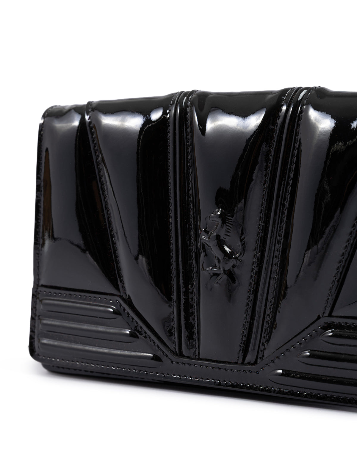 Ferrari Black GT Lackledertasche mit Kette