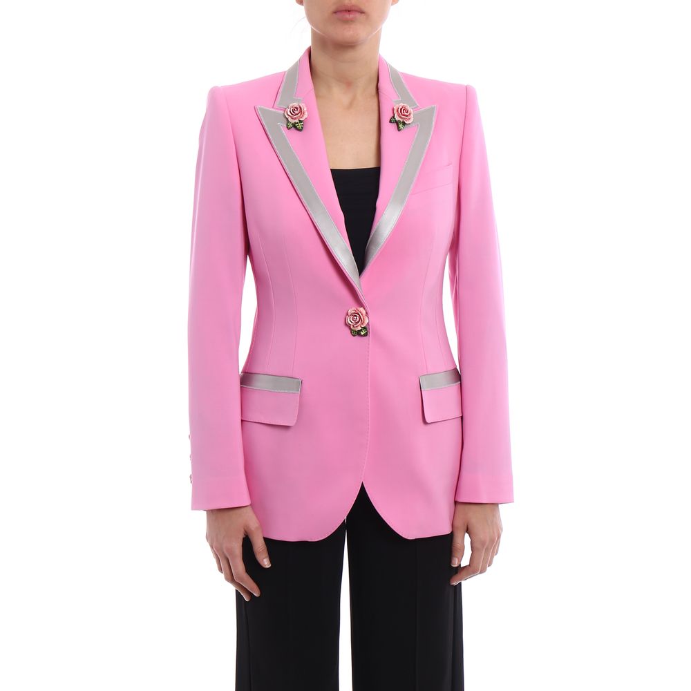 Dolce & Gabbana Rosa Wolljacken & Mantel