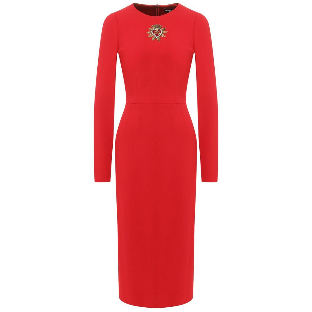 Dolce & Gabbana Rotes Viskosekleid