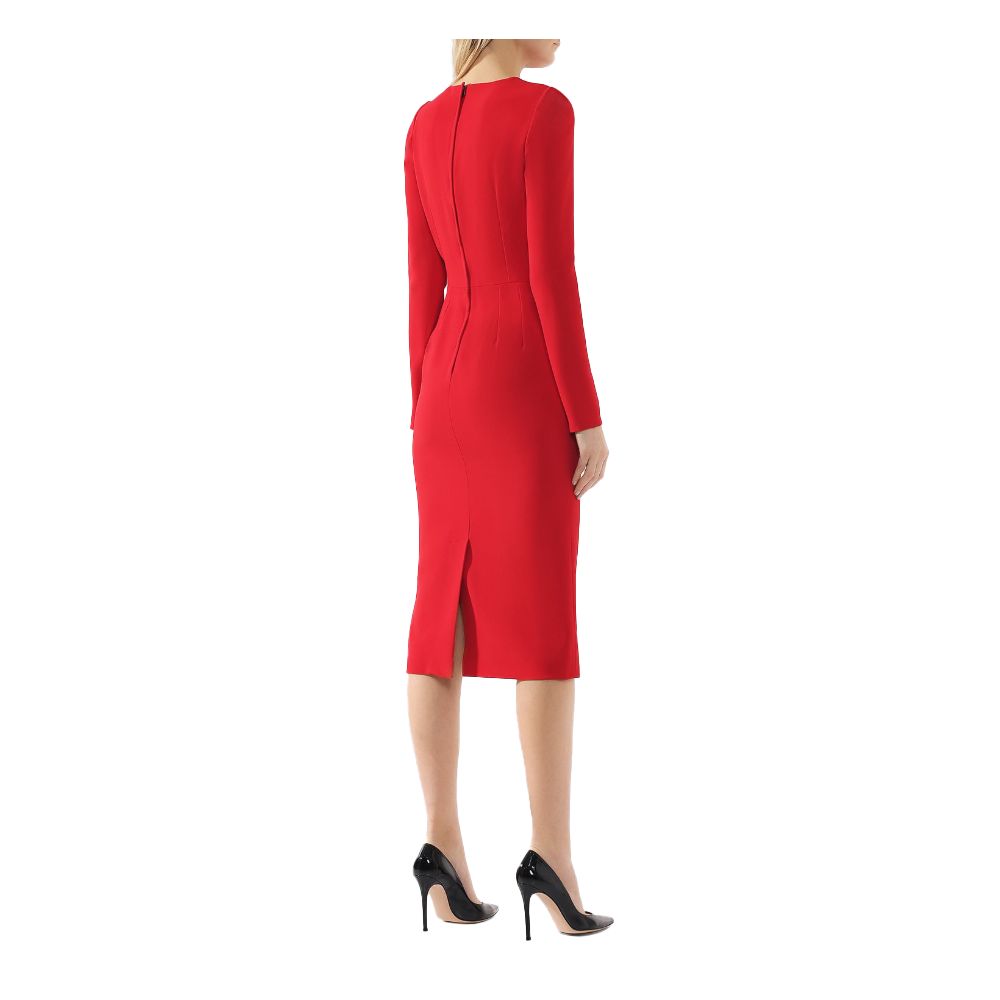 Dolce & Gabbana Rotes Viskosekleid