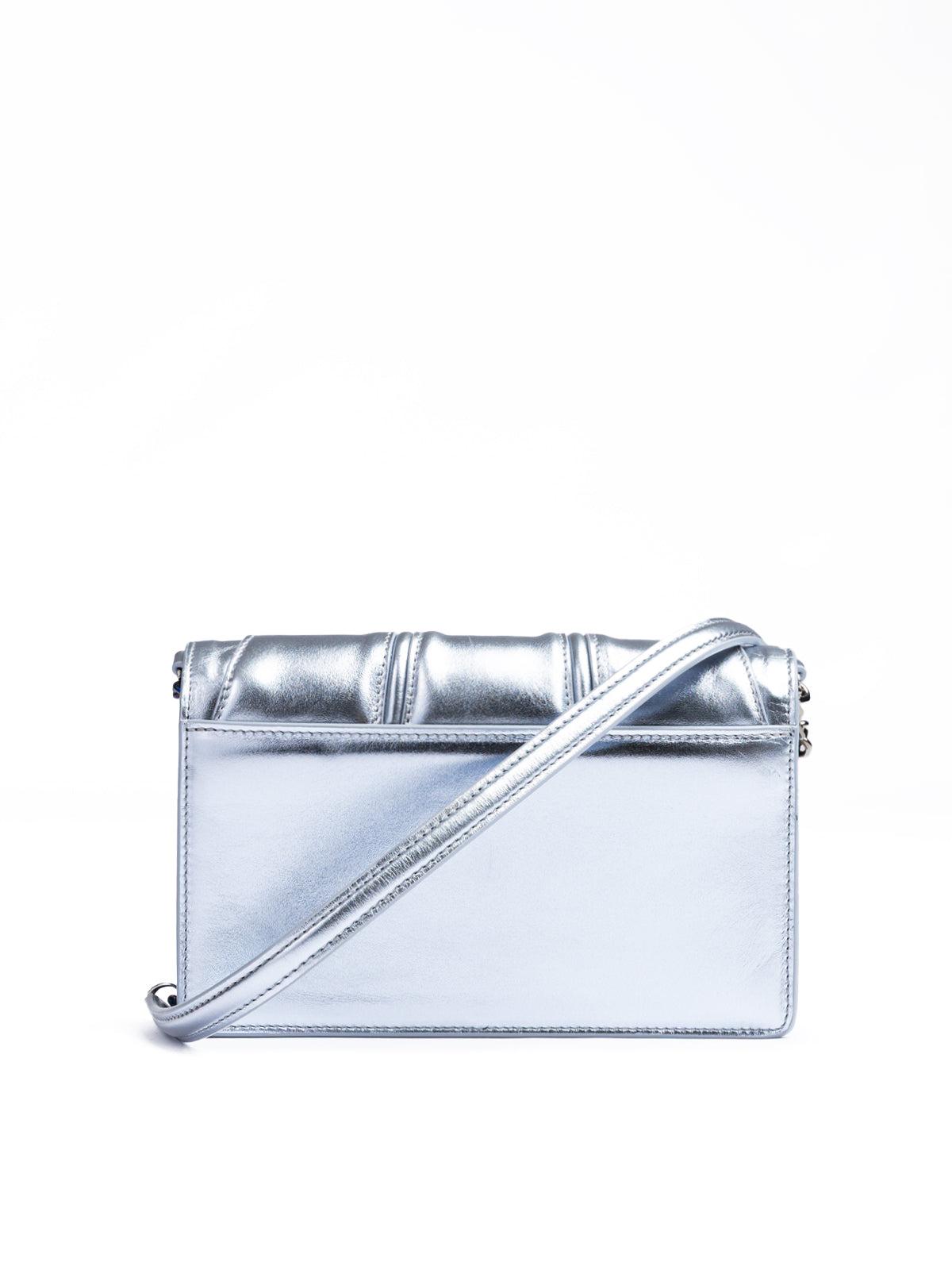Ferrari Metal hellblaue GT-Lackledertasche mit Kette