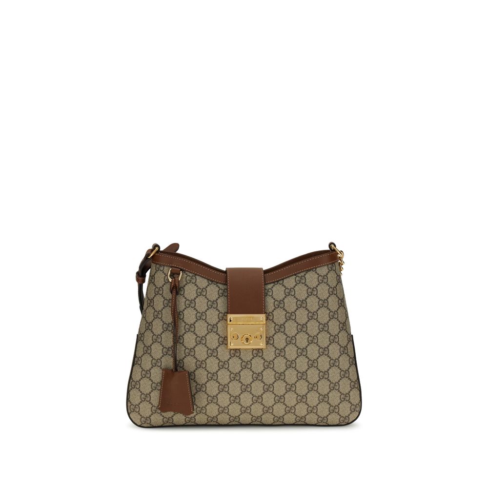 Gucci Große Schultertasche mit Vorhängeschloss