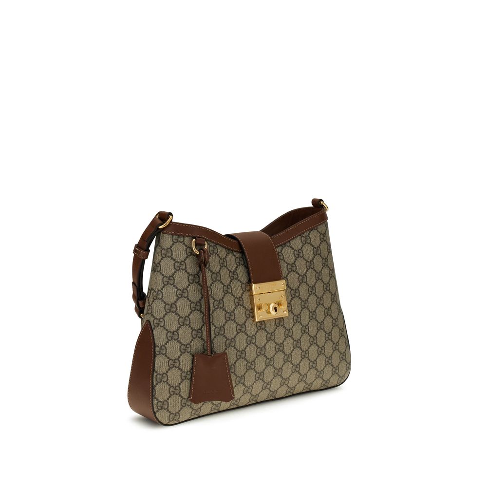 Gucci Große Schultertasche mit Vorhängeschloss