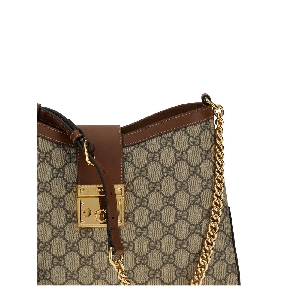 Gucci Große Schultertasche mit Vorhängeschloss