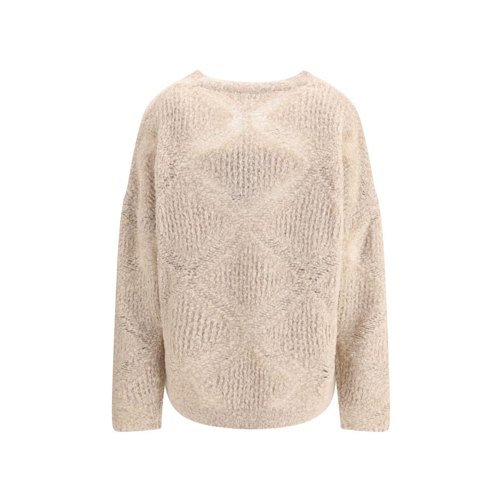 Pullover aus Kaschmir- und Alpakamischung mit V-Ausschnitt von Giorgio Armani