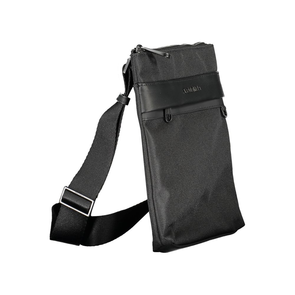 Calvin Klein – Schwarze Polyester-Umhängetasche