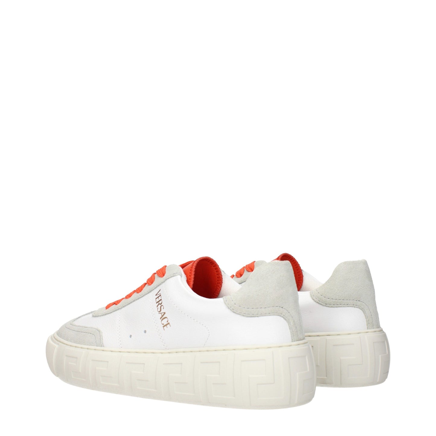 Weiße Ledersneaker von Versace