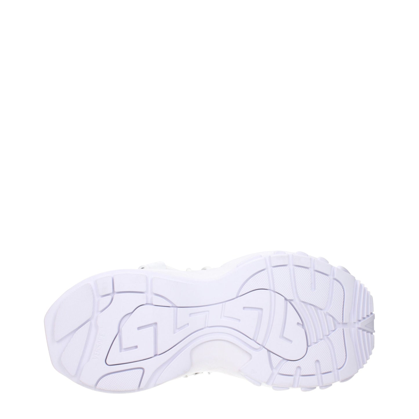 Versace Weiße niedrige Lederschuhe