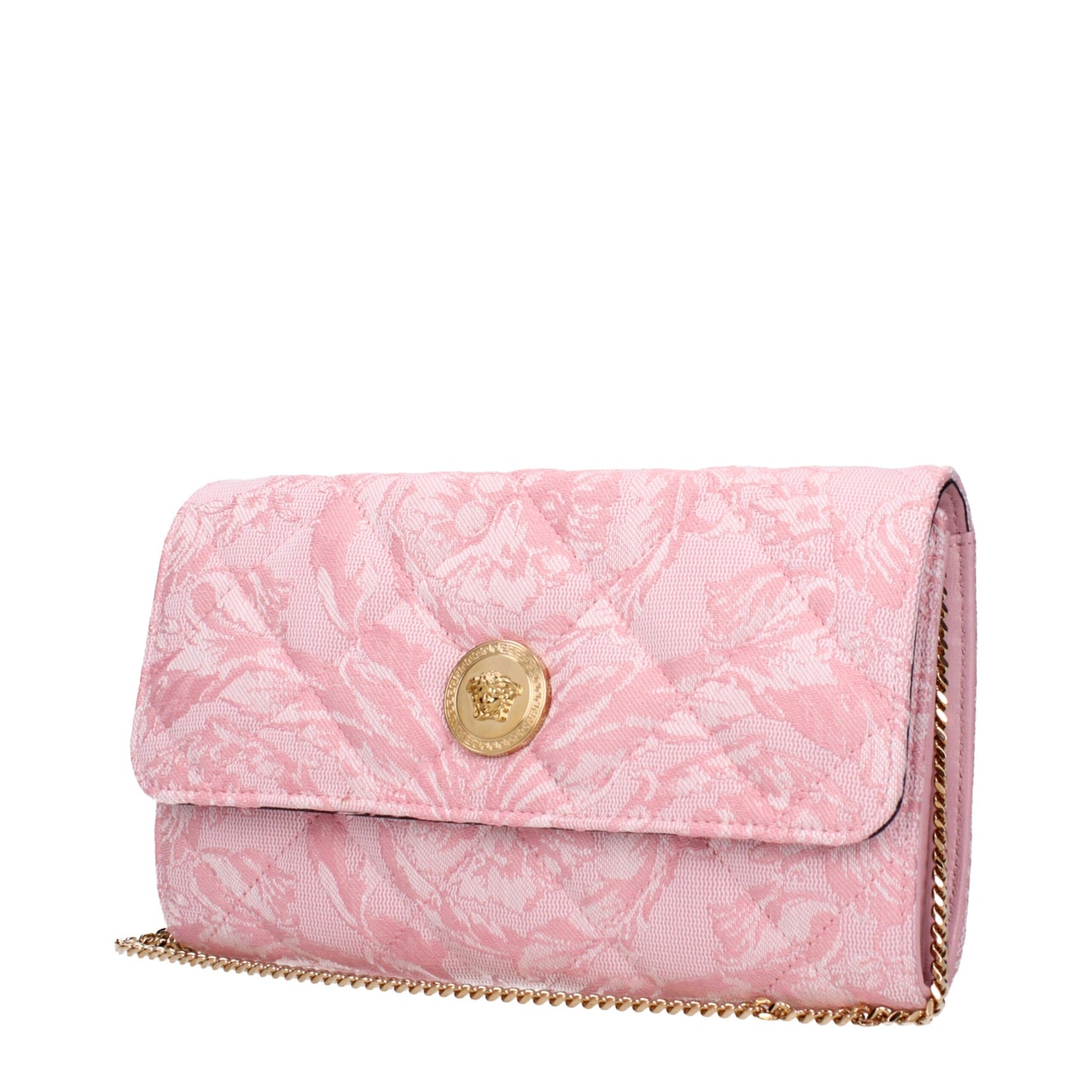 Versace Pink Stoff Clutches