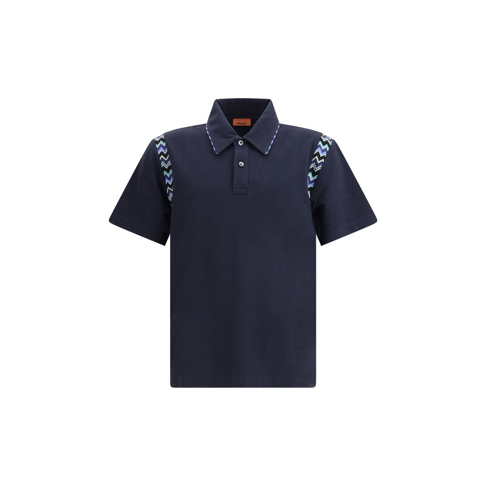 Missoni Poloshirt mit Zickzack-Details