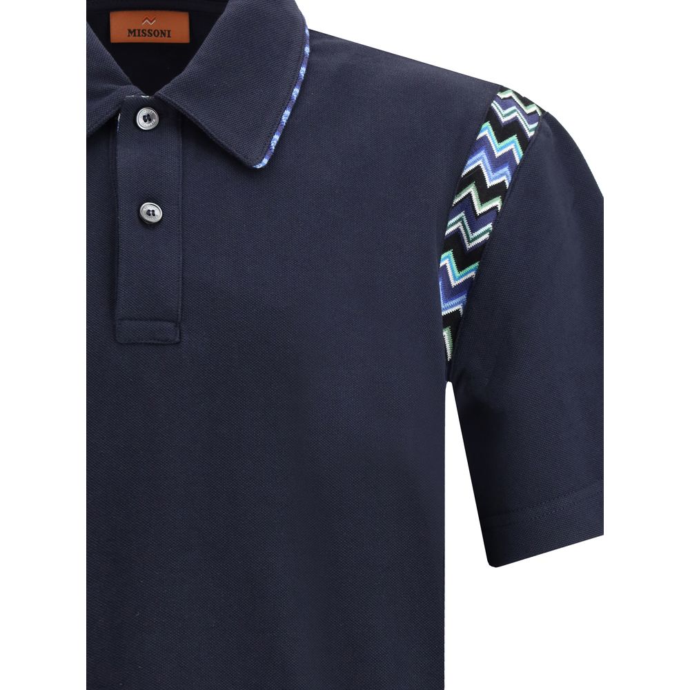 Missoni Poloshirt mit Zickzack-Details