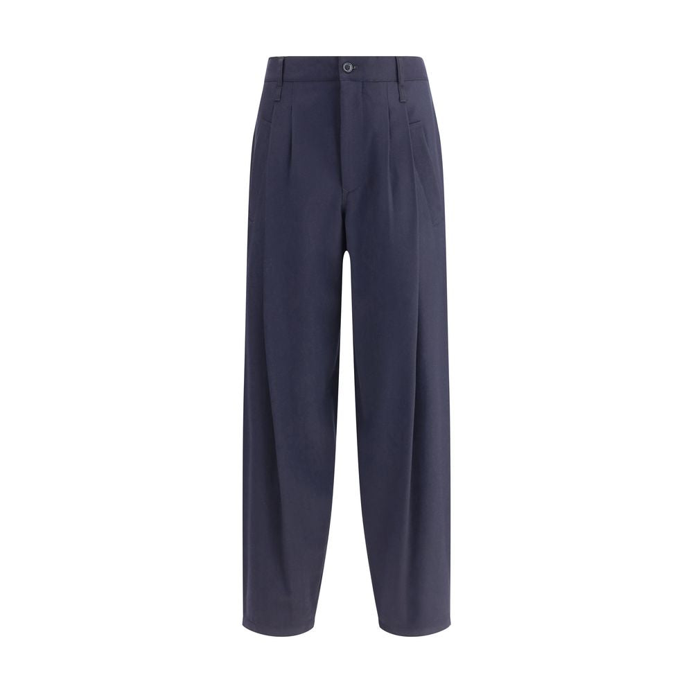 Giorgio Armani Leichte Single-Dart-Hose aus Wollstoff