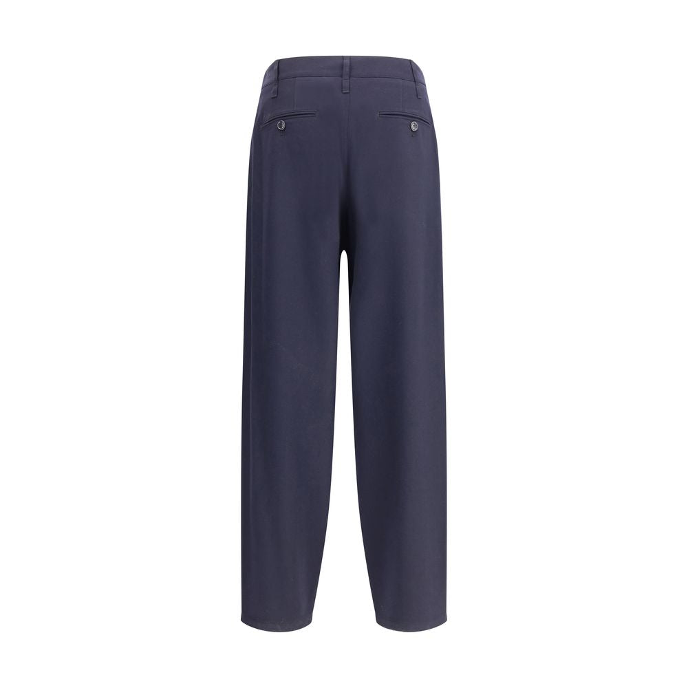 Giorgio Armani Leichte Single-Dart-Hose aus Wollstoff