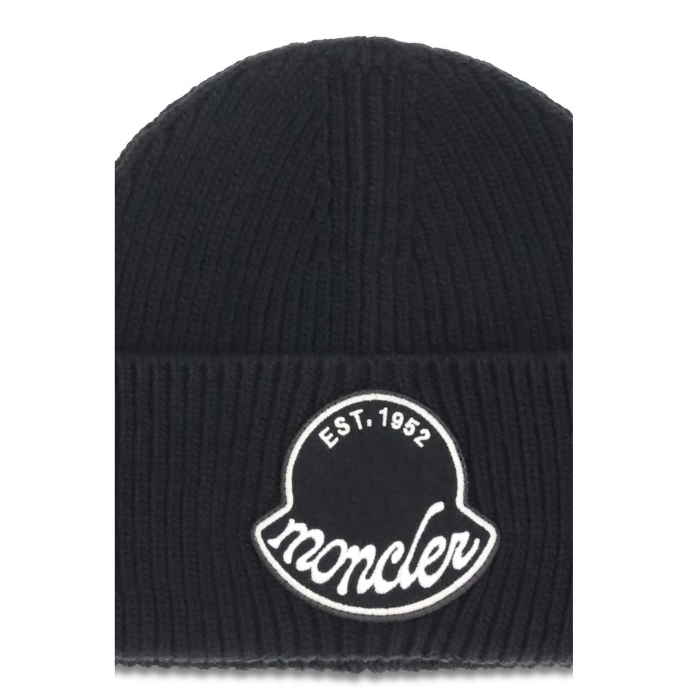 Beanie-Mütze mit Moncler-Logo
