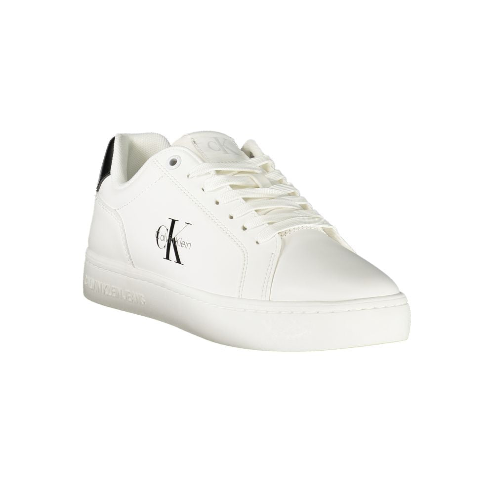 Calvin Klein Damen Sneaker aus weißem Leder