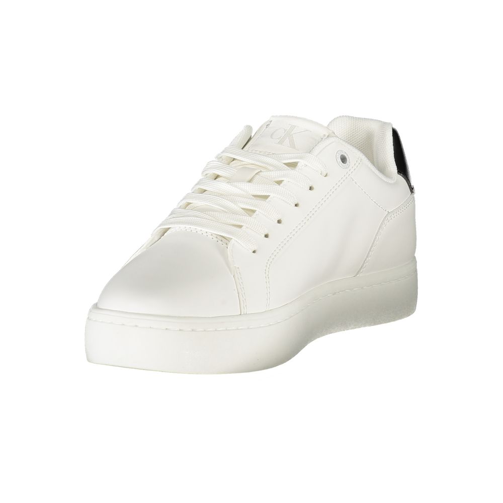 Calvin Klein Damen Sneaker aus weißem Leder