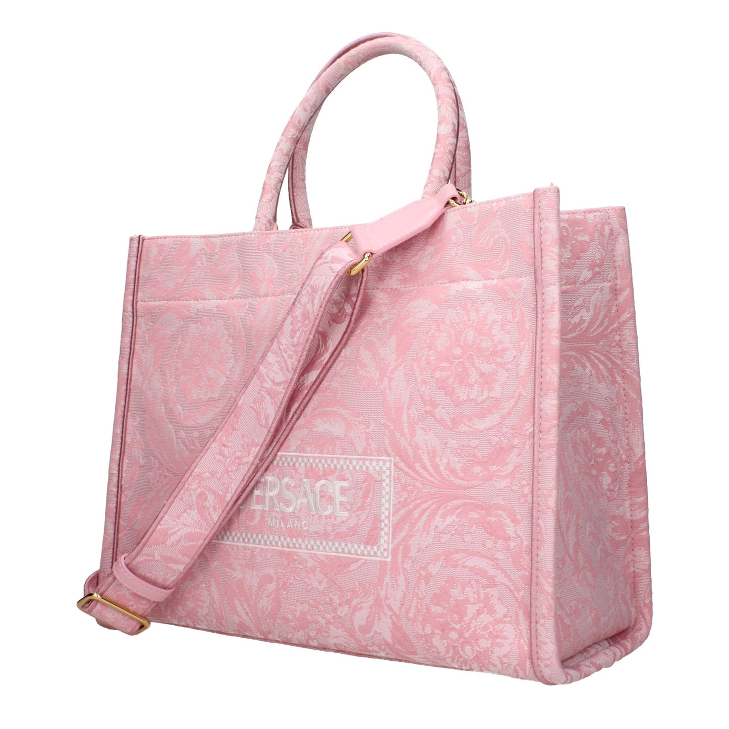 Versace Handtaschen aus rosa Stoff
