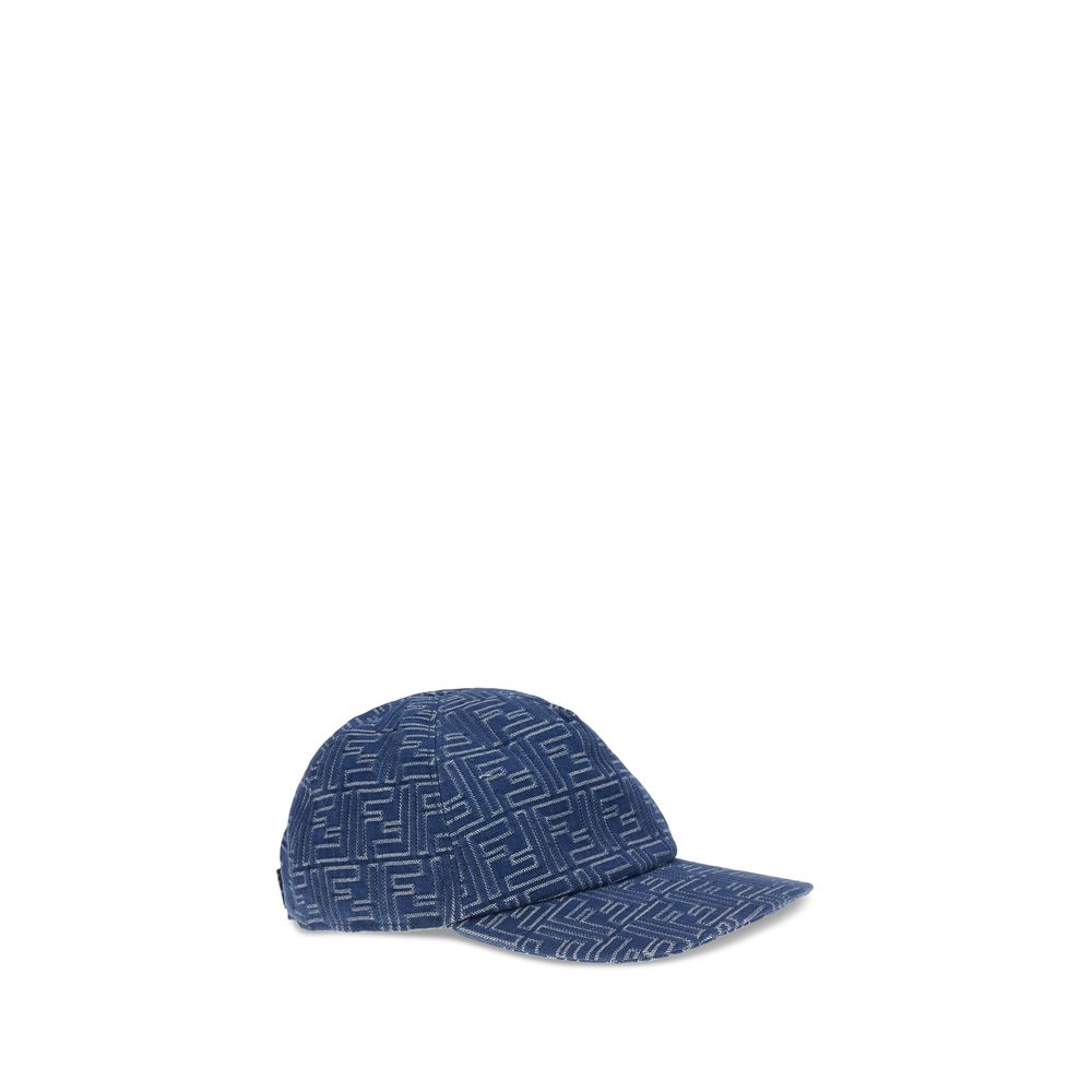 Fendi Denim-Baseballmütze mit Stickerei